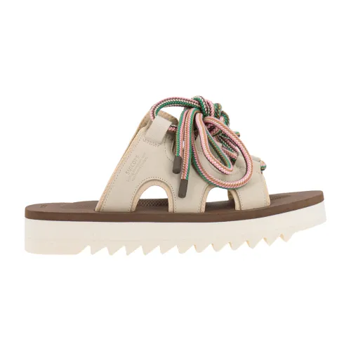 Suicoke , Beige Ss23 Lace-Up Sandals ,Beige male, Sizes: