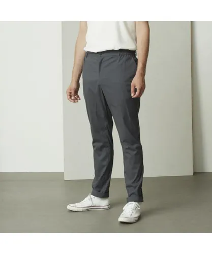 Suit Mens Chino Trousers in Grey Cotton