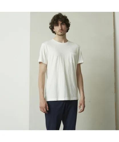 suit Mens T-Shirt in Marshmallow - Off-White Organic Cotton
