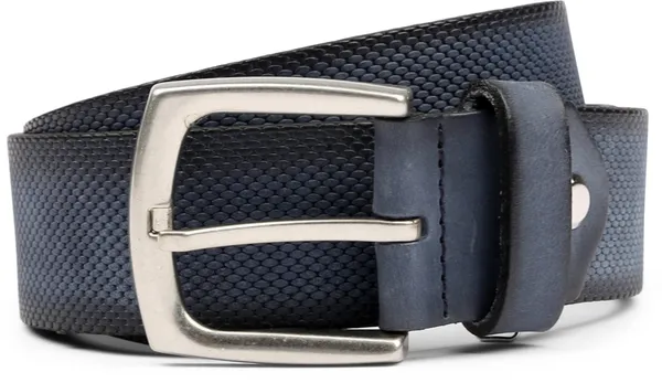 Suitable Belt Leather Blue Dark Blue