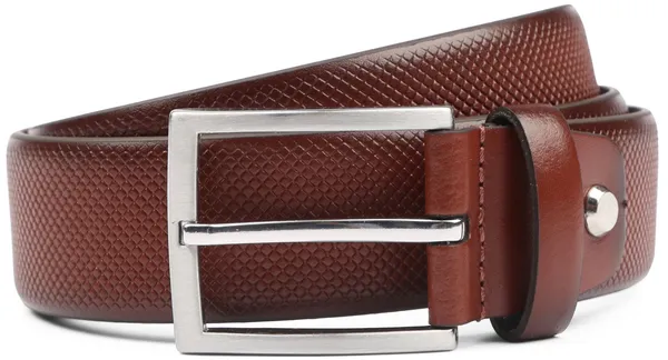 Suitable Belt Structure Leather Cognac Brown