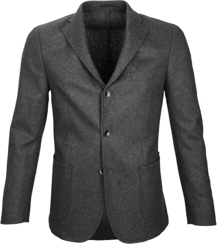 Suitable Blazer Easky Wool Blend Dark Grey Grey
