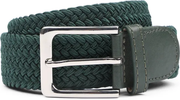 Suitable Braided Belt Dark Green Dark Green