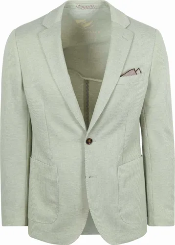 Suitable Sports Jacket Face Print Light Green