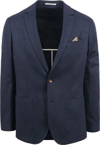 Suitable Sports Jacket Fame Pied de Poule Navy Blue Dark Blue