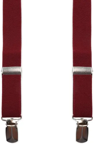 Suitable Suspenders X-Model Bordeaux Burgundy Red
