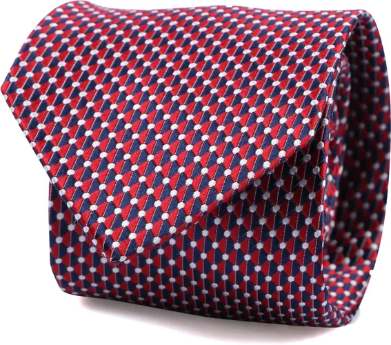 Suitable Tie Silk Print Dots Red