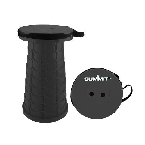 Summit Telescopic Stool with Carry Handle (Black)