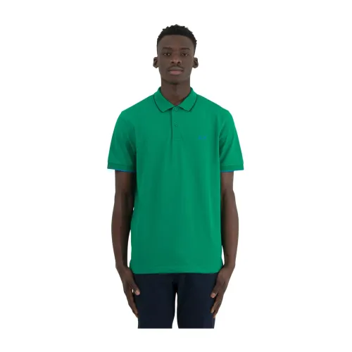 Sun68 , Small Striped Polo Shirt ,Green male, Sizes:
