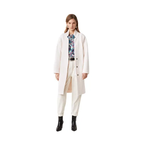 Suncoo , Stylish Coats ,White female, Sizes: