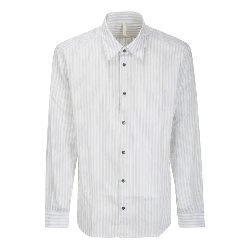 Sunflower , Casual Button-Up Shirt ,White male, Sizes: