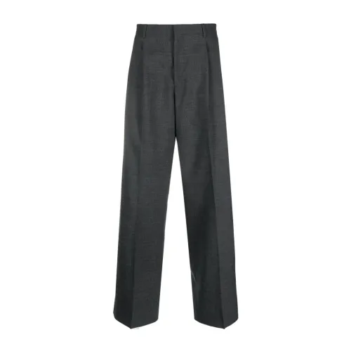 Sunflower , Wide Pleated Trouser ,Gray male, Sizes: