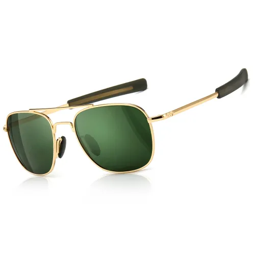 SUNGAIT Men's Military Sunglasses Polarized Pilot Style -