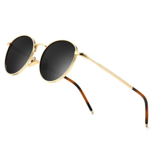 SUNGAIT Round Vintage Polarized Sunglasses Classic Retro
