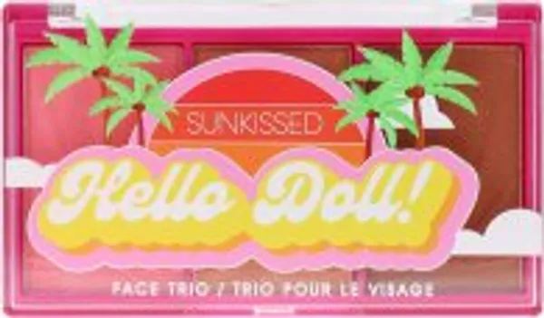 Sunkissed Hello Doll Face Trio 4.2g Blusher + 4.2g Highlighter + 4.2g Bronzer