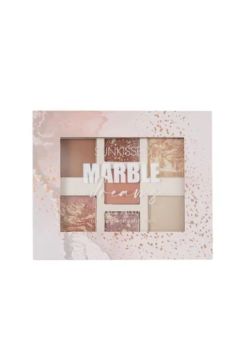 Sunkissed Marble Dreams Face Palette - 3 x 2g Eyeshadow, 3.3g Baked Blusher, 3.3g Bronzer, 3.3g Baked Highlighter, 3.3g Face Powder