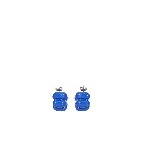 Sunnei , Puffy earrings with a blue finish from Sunnei. Ideal for making the look exclusive ,Blue female, Sizes: ONE SIZE