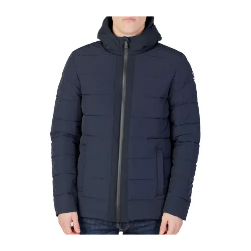 Suns , Blue Synthetic Jacket for Men ,Blue male, Sizes:
