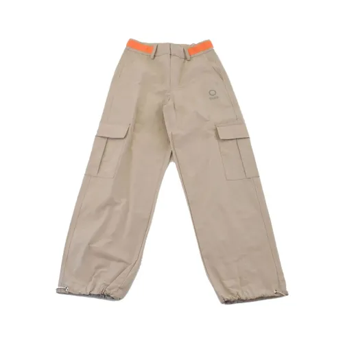 Suns , Cargo pants with elastic waistband and double side pockets ,Beige male, Sizes: