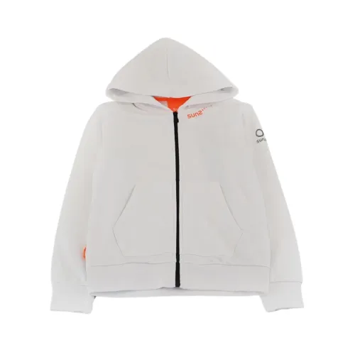 Suns , Fullzip Hoodie with Double Pocket ,White male, Sizes: