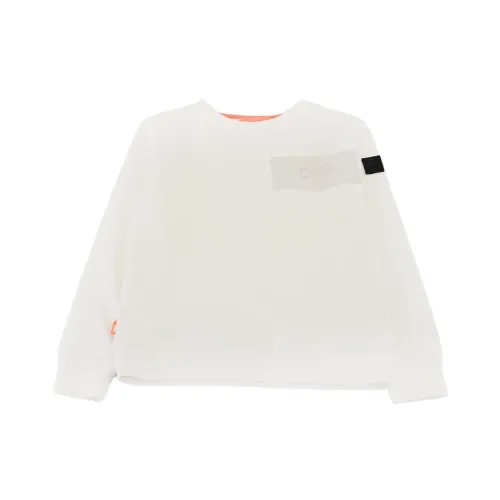 Suns , Long Sleeve Crewneck Sweatshirt with Logo Patch ,White male, Sizes: