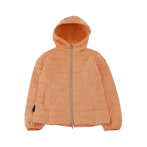 Suns , Quilted Hooded Fullzip Jacket ,Orange male, Sizes: