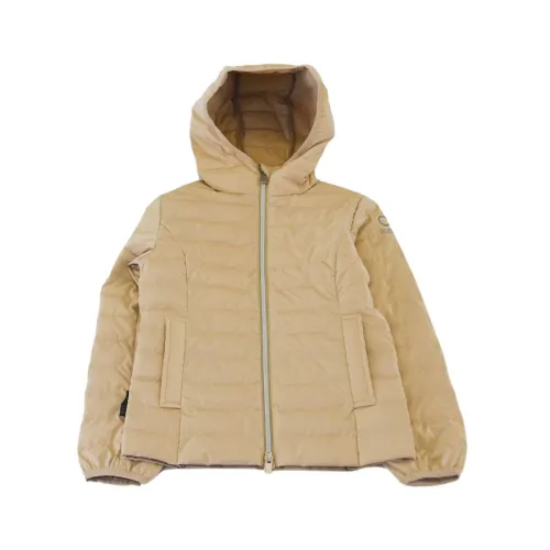 Suns , Quilted Hooded Fullzip Jacket with Pockets ,Beige male, Sizes: