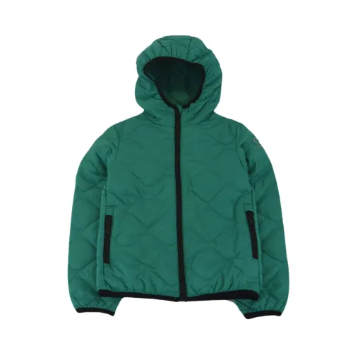 Suns , Quilted Hooded Jacket Fullzip Double Pocket ,Green male, Sizes: