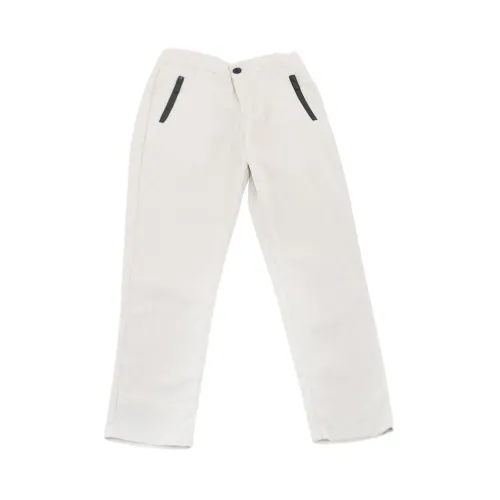 Suns , Regular Pants with Double Waist Pockets ,Beige male, Sizes: