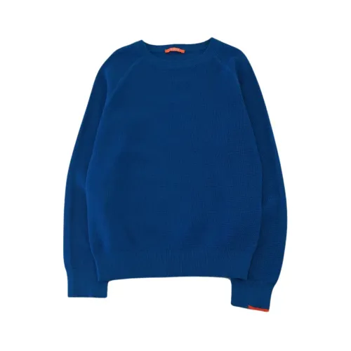Suns , Ribbed crew neck sweater ,Blue male, Sizes: