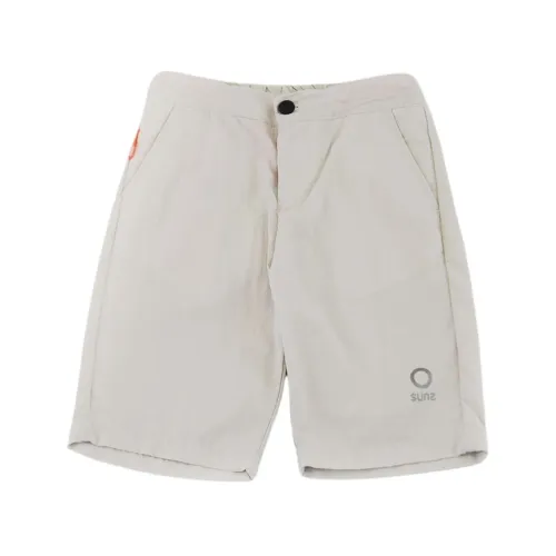 Suns , Viscose Bermuda Shorts with Double Pocket ,Beige male, Sizes: