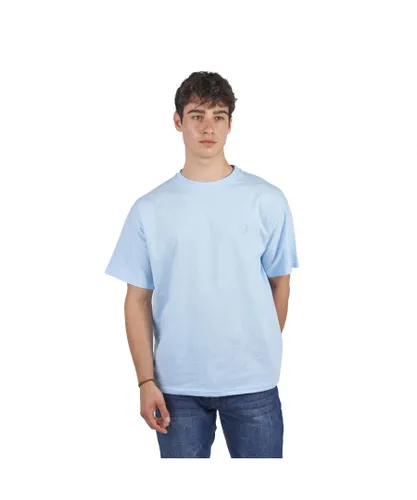 Superb BeHappy SPRBCA-2204 Mens Oversized Short Sleeve T-Shirt - Blue Cotton