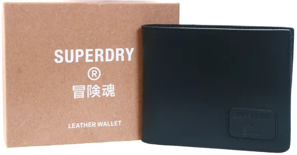 Superdry Black Card Holder Wallet