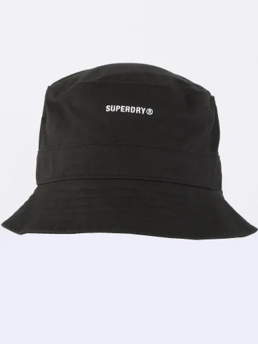 Superdry Black Gwp Code Bucket Hat