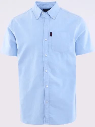 Superdry Classic Blue Oxford Short Sleeve Shirt