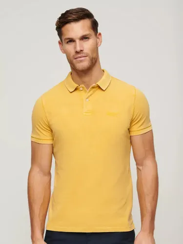 Superdry Classic Pique Polo Shirt - Pigment Yellow - Male