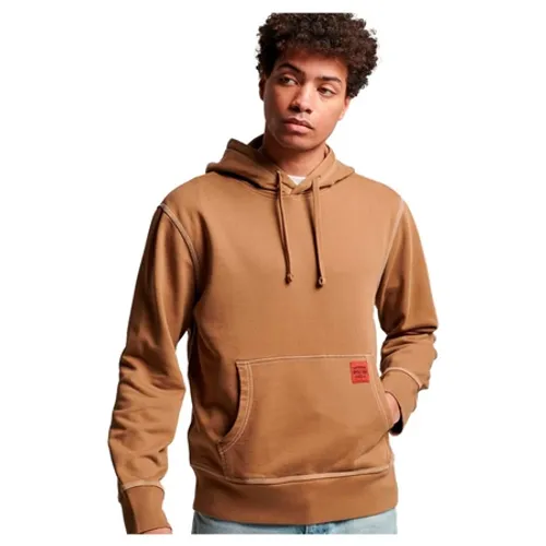 Superdry Contrast Stitch Relaxed Hoody - Classic Brown Camel