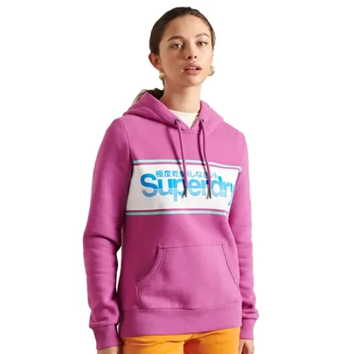 Superdry Core Logo Classic Hoody - Hot Pink