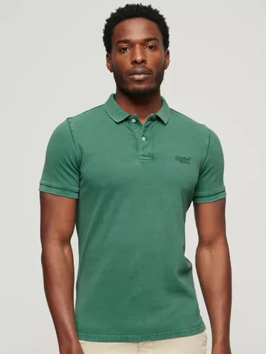 Superdry Destroyed Polo Shirt - Light Fern Green - Male