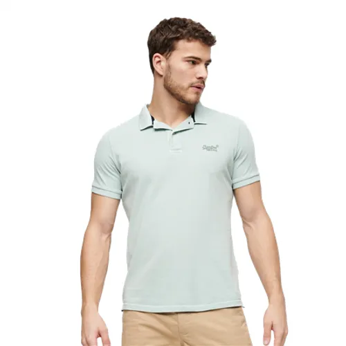 Superdry Destroyed Polo Shirt - Surf Spray Green