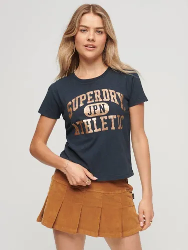 Superdry Eclipse Navy Collegiate Graphic T-Shirt