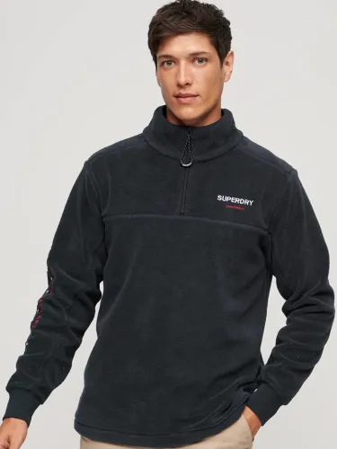 Superdry Eclipse Navy Sportswear Logo Fleece Half-Zip Sweatshirt