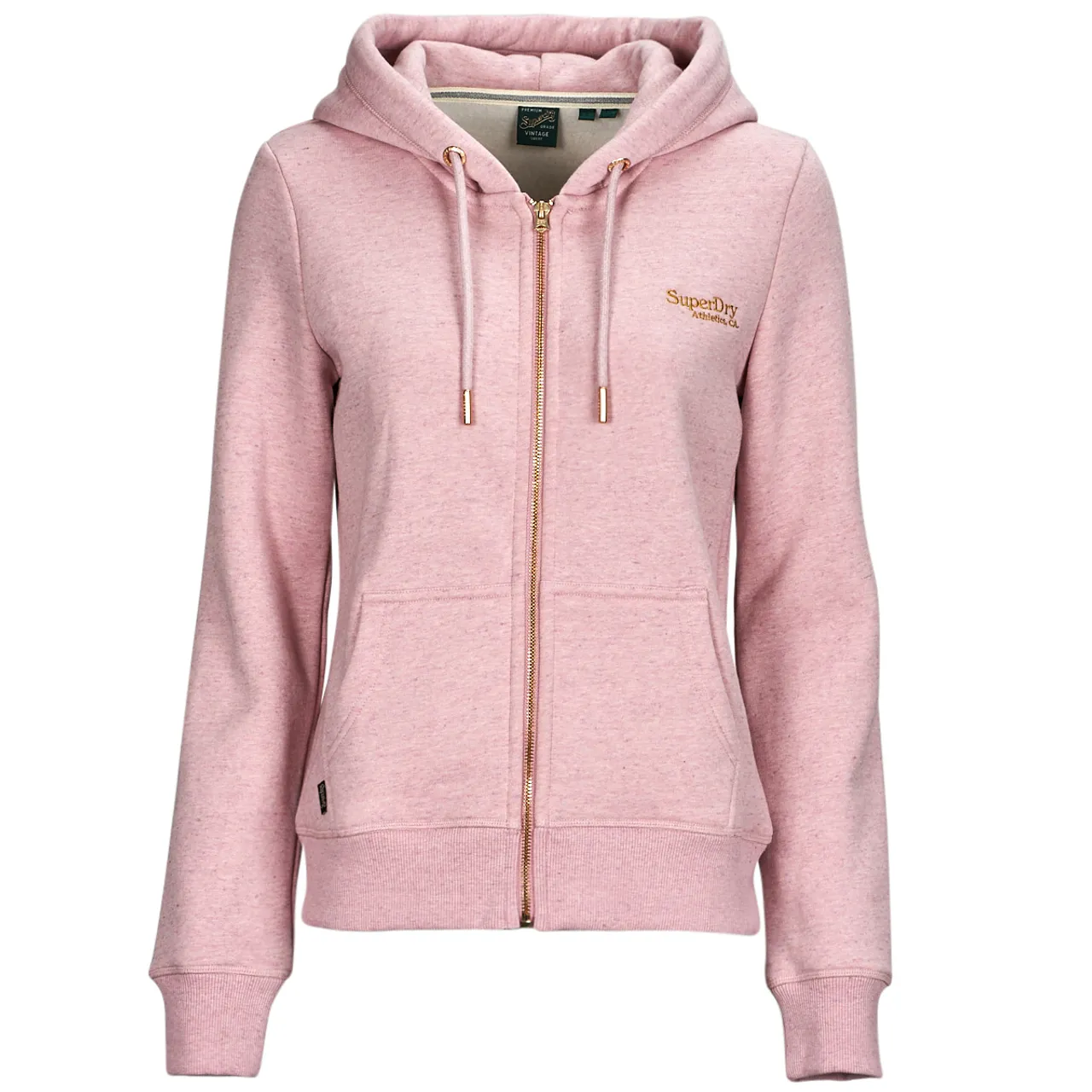 Superdry  ESSENTIAL LOGO ZIP HOODIE  women's Sweatshirt in Pink