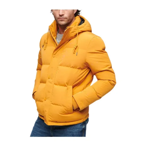 Superdry , Everest Quilted Jacket ,Yellow male, Sizes: