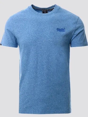 Superdry Fresh Blue Grit Organic Cotton Essential Logo T-Shirt