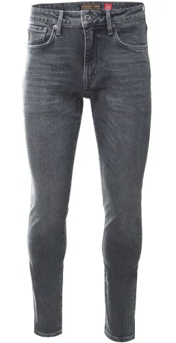 Superdry Grey Organic Cotton Slim Straight Jeans