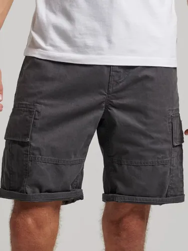 Superdry Heavy Cargo Shorts - Washed Black - Male