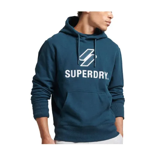 Superdry , Hoodies ,Blue male, Sizes: