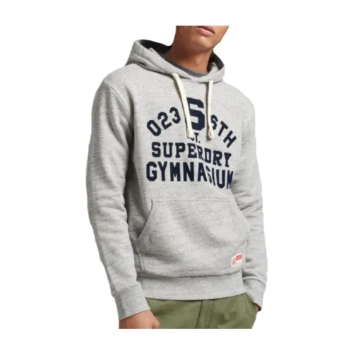 Superdry , Hoodies ,Gray male, Sizes: