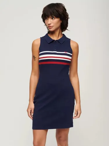 Superdry Jersey Polo Mini Dress - Richest Navy - Female